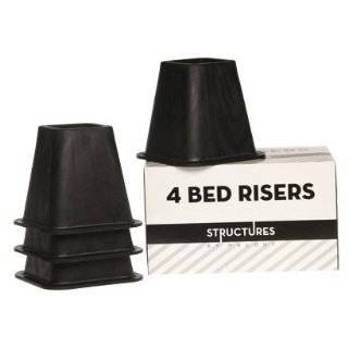 Bed Risers   Black Set of 4