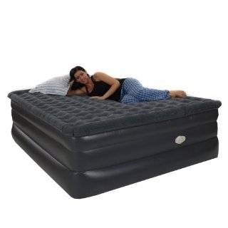 Smart Air Beds King Raised Pillowtop Air Bed with Remote Control, Gray