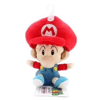 Official Sanei Baby Mario Soft Stuffed Plush Super Mario Plush 
