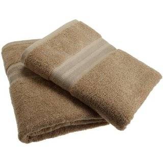   100 Percent Organic Cotton Oversized Bath Towel Set of 2, Earth Brown