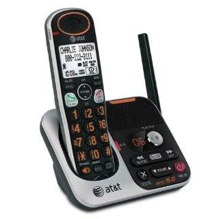  AT&T 32200 DECT 6.0 Cordless Phone, Black/Silver, 2 