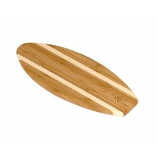  Surfboard Shaped Bamboo Cutting Board