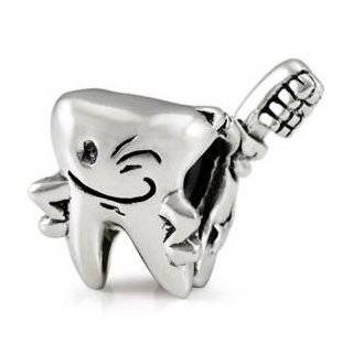 Bling Jewelry Smiling Tooth 925 Sterling Silver Charm Bead Pandora 