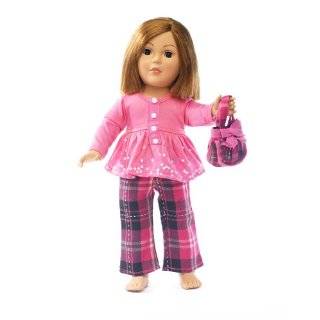American Girl Doll Pink Plaid Outfit   18 Inch Doll Clothes / clothing 