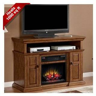  70 Transitional TV Console with 25 Electric Fireplace 