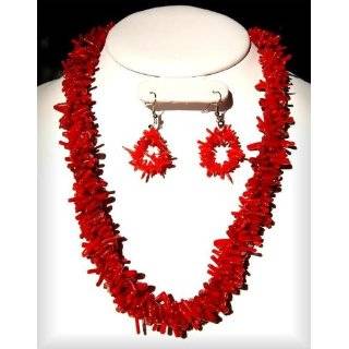  Necklace Red Coral Necklace Set NCCoral 02 Office 