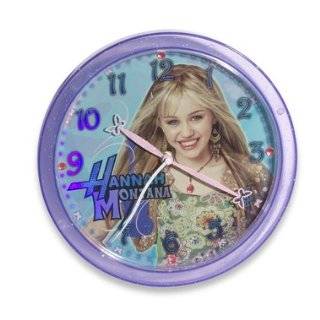 Hannah Montana Sparkling Wall Clock with Silver Glitter