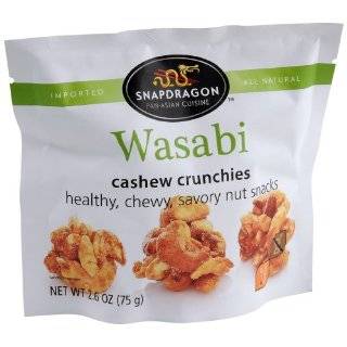 Dan D Pak Wasabi Cashews, 15 Ounce Jars (Pack of 6)  