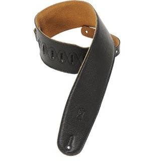  Levys Boot Leather Guitar Strap Black Musical 