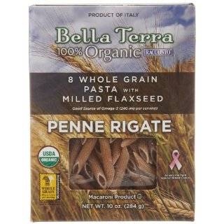 Bella Terra Organic Whole Wheat Pasta, Rigatoni  Grocery 