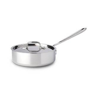 All Clad Stainless Steel 6 Quart Saute Pan with Lid All Clad Stainless 