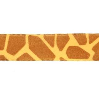 Animal Print Ribbon   1 width   Gold Giraffe
