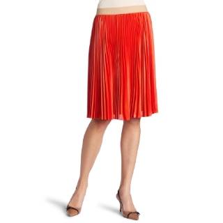 BCBGMAXAZRIA Womens Toni Sunburst Pleated Skirt