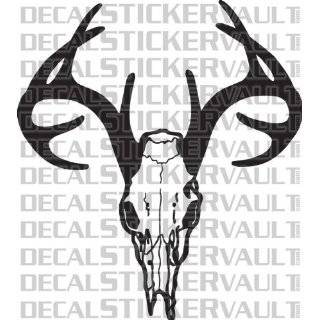 Deer Skull Rack Hunting Decal Sticker Window Decal Hunter Bowhunter 