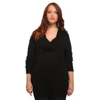  Torrid Plus Size Black And Ivory Stripe Pullover Tunic 