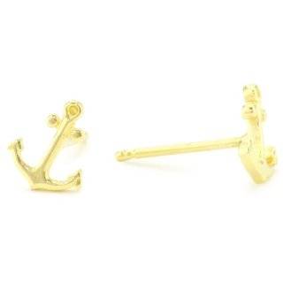 Dogeared Jewels & Gifts Its The Little Things Gold Anchor Earrings