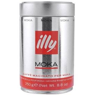  Illy MOKA stovetop, medium grind, ground espresso coffee 