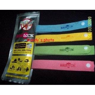 Five (5) Bugs Lock Mosquito Insect Repellent Wrist Bands