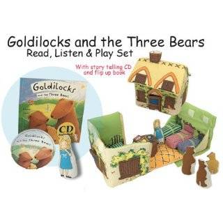 Goldilocks and the Three Bears Playset with Matching Pop up Book and 