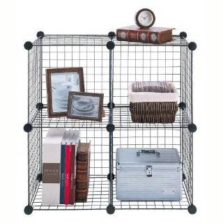 Large Cube Storage Cubby / Bookcase Grid (Silver) 