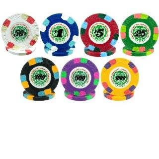  Genuine Paulson Full Clay 10g Poker Chip Sample Set   7 