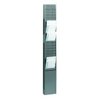 STEELMASTER 25 Pocket Steel Time Card Rack, 5.13 x 36 x 2 Inches, Gray 